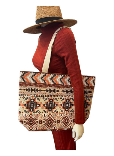 Indigenous Design Tote Bag - Marla Hamana Boutique