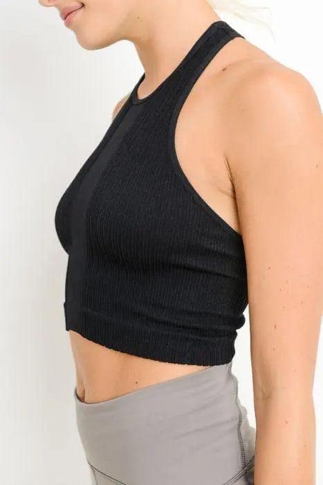 Cropped Racerback Tank Top - Marla Hamana Boutique