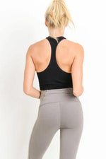 Cropped Racerback Tank Top - Marla Hamana Boutique