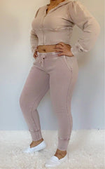 Zip Up Hoodie Sweatsuit - Marla Hamana Boutique